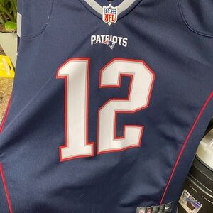 NFL Patriots Jersey with Number 12-Tom Brady